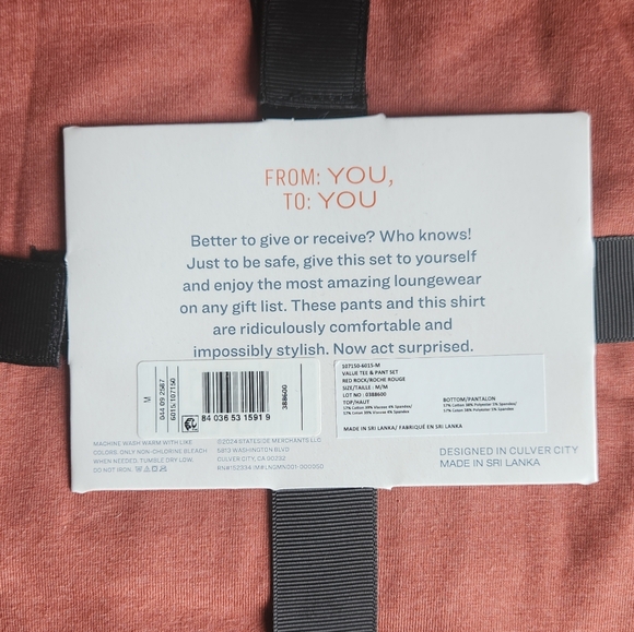 Pair of Thieves Black Lounge Pant & T-shirt set NWT - Picture 3 of 5